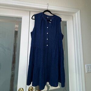 GAP linen blend dress NWT